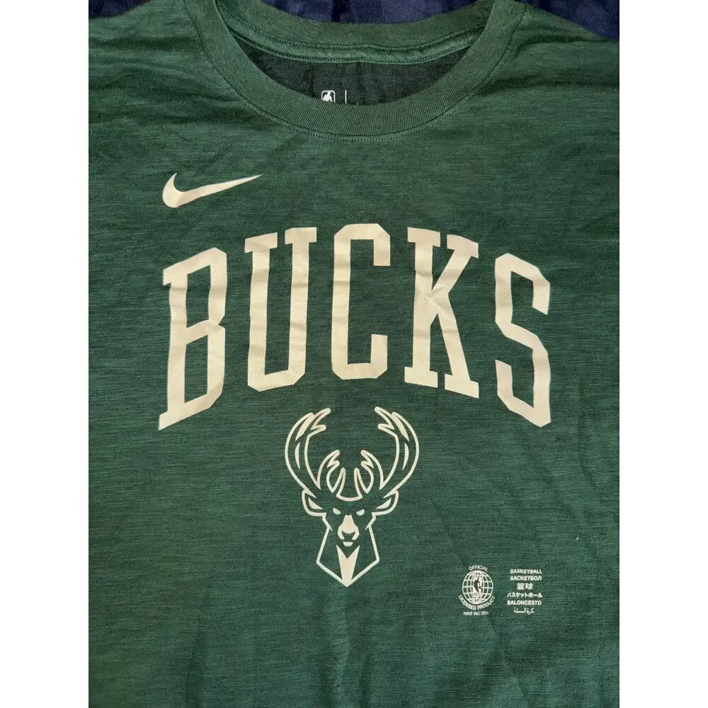 NIKE MILWAUKEE BUCKS NBA BASKETBALL shirt XXL